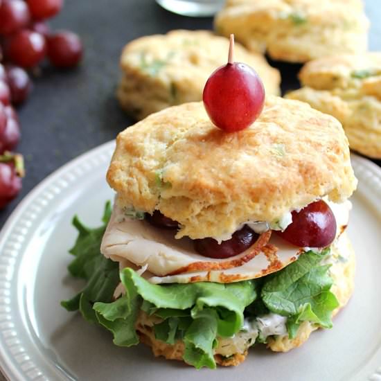 Deli Chicken Biscuit Sandwiches - Recipe photo by HungryEnoughToEatSix