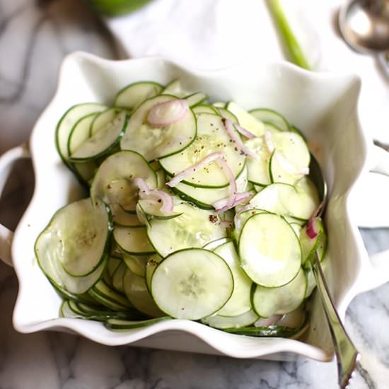 Fresh Cucumber Salad - Recipe photo by suebeehomemaker