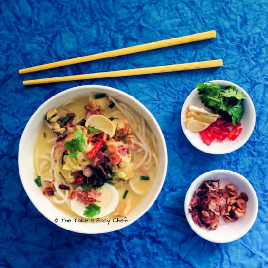 Burmese Khow Suey - Recipe photo by TheTakeItEasyChef