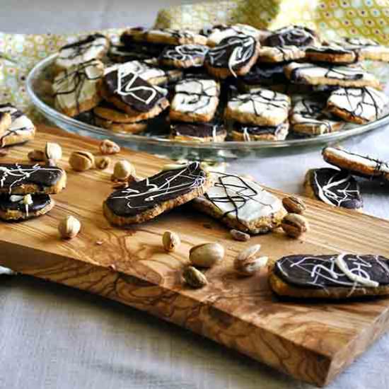 Pistachio Shortbread Cookies - Recipe photo by BatterandDough