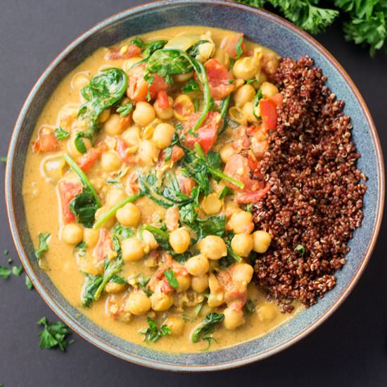 Vegan Chickpea Curry - Recipe photo by thefoodieeats