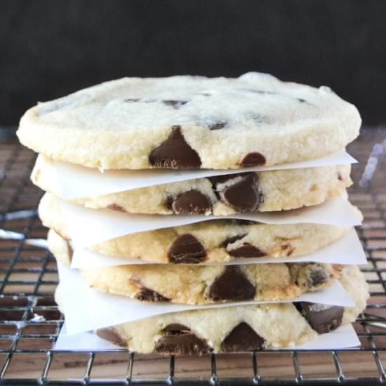 Chocolate Chip Shortbread Cookies - Recipe photo by theviewfromgreatisland