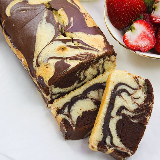 Marble Pound Cake Recipe - Recipe photo by MunatyCooking