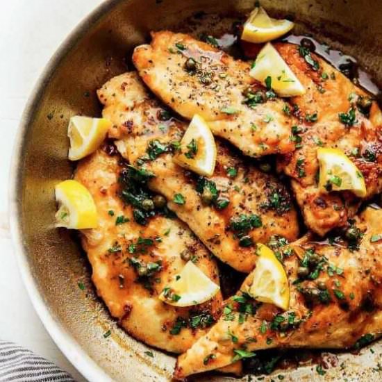 30-Minute Easy Chicken Piccata - Recipe photo by platingsandpairings