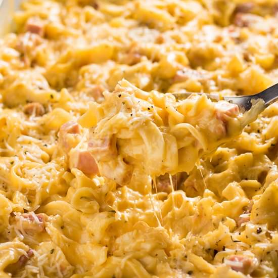 Ham & Noodle Casserole - Recipe photo by TheSaltyMarshmallow