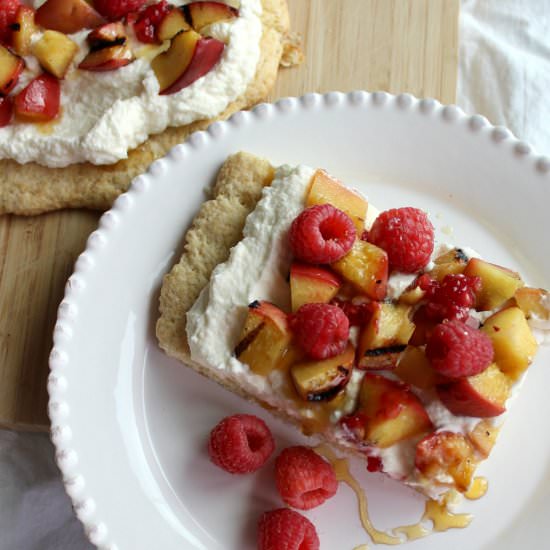 Grilled Peaches & Cream Shortcake - Recipe photo by HungryEnoughToEatSix