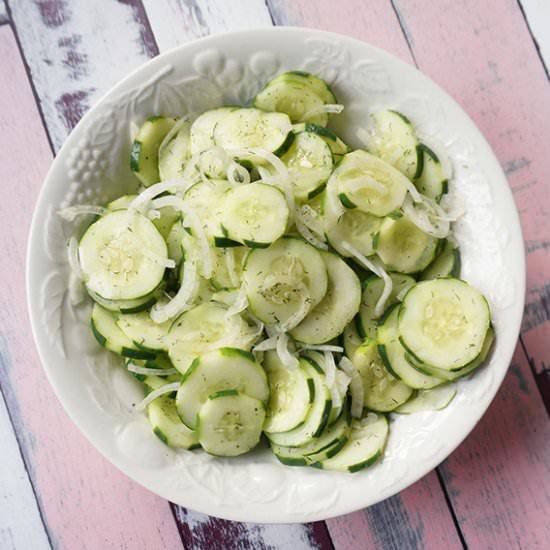 Dill Cucumber Salad - Recipe photo by thepintertestkitchen