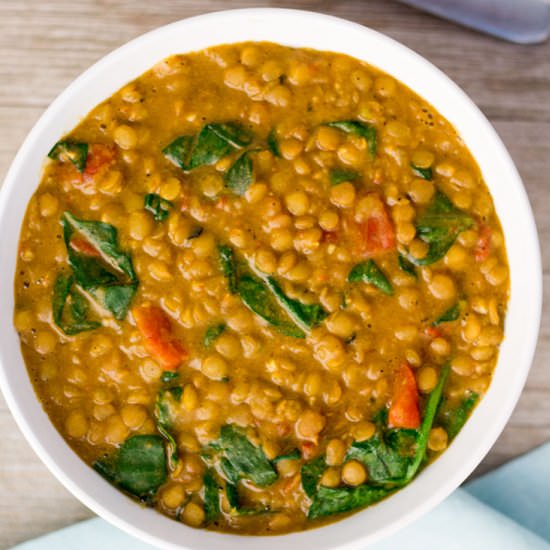 Instant Pot Lentil Dal - Recipe photo by thefoodieeats
