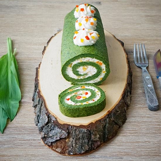 Wild garlic and cheese roulade - Recipe photo by lacuisinedesimona
