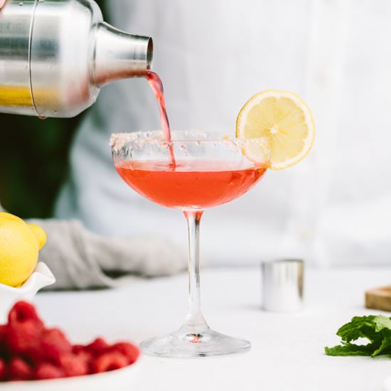 Raspberry Lemon Drop Martini - Recipe photo by foolproofliving.com