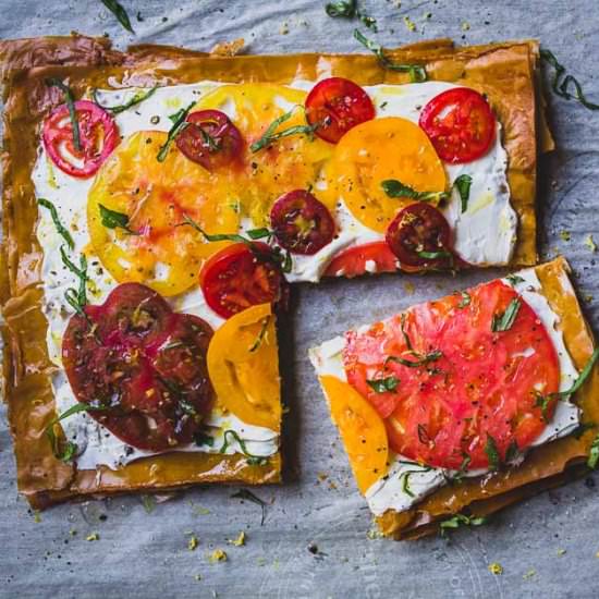 Heirloom Tomato Tart - Recipe photo by atastymess