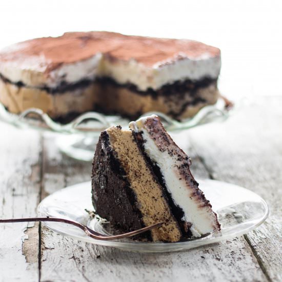 Vanilla Latte Ice Cream Cake - Recipe photo by thegreybell