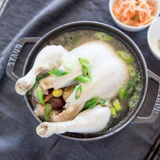 Korean Ginseng Chicken Soup - Recipe photo by MyKoreanKitchen