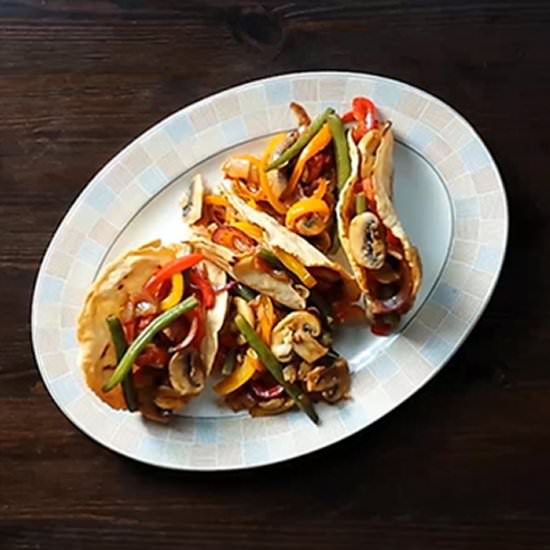 Veggie Frenzy Stir-fry Tacos - Recipe photo by thetortillachannel