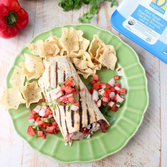 Grilled Fajita Chicken Burritos - Recipe photo by Whitney Bond