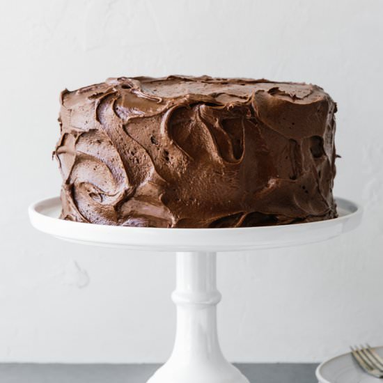 Amazing Paleo Chocolate Cake - Recipe photo by Downshiftology