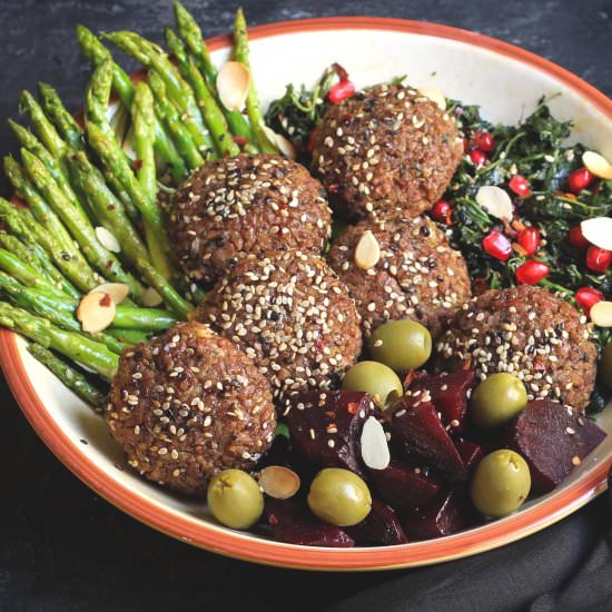 Simple Baked Red Rice Falafels - Recipe photo by Tashasartisanfoods