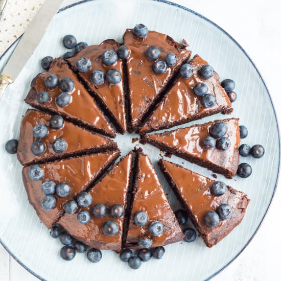 Healthier chocolate cake - Recipe photo by Stinnagm