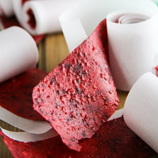 Mixed Berry Fruit Leather - Recipe photo by Kleinworth &amp; Co