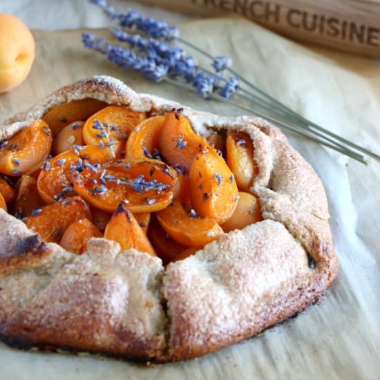 Lavender Apricot Galette - Recipe photo by Dels cooking twist