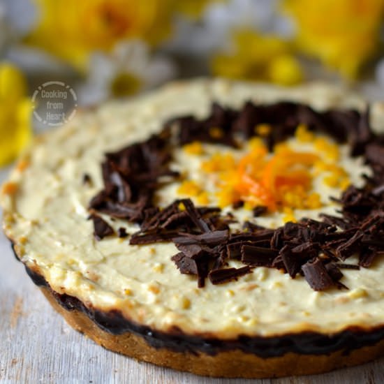 Eggless Chocolate Orange Cheesecake - Recipe photo by ch_cooks