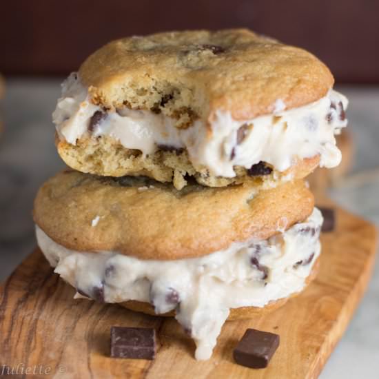Chocolate Chip Ice Cream Sandwich - Recipe photo by dessertsbyjuliette