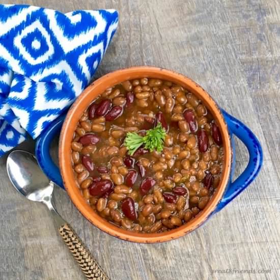 Slow Cooker Texas BBQ Beans - Recipe photo by Great 8 Friends