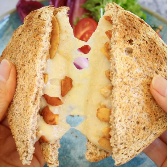 Vegan Coconut Bacon Grilled Cheese - Recipe photo by rhiansrecipes