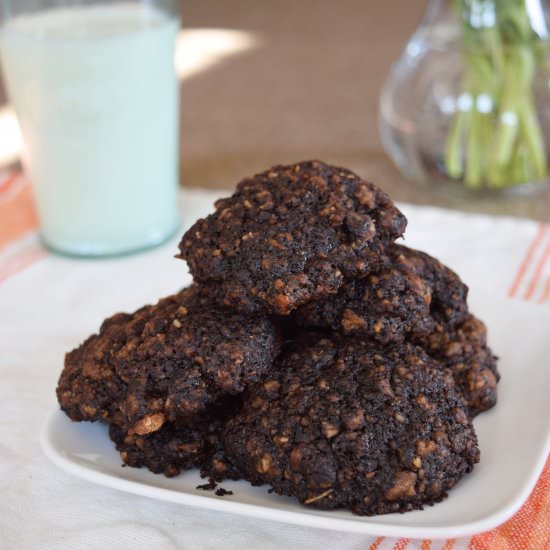 Faux Sourdough Chocolate Cookies - Recipe photo by gristandgreens