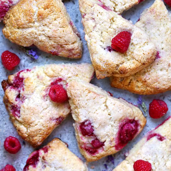 Raspberry Cream Scones - Recipe photo by tuttidolci