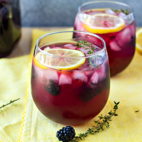 blackberry lemon vodka punch - Recipe photo by certifiedpastryaficionado