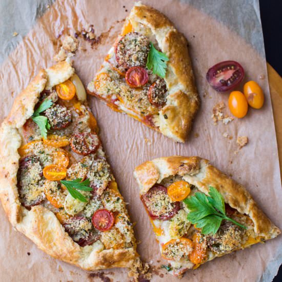 Roasted Tomato Galette - Recipe photo by kristinkitchen