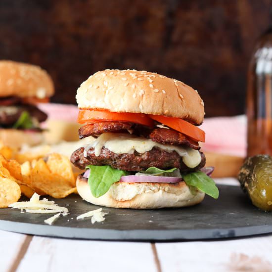 Ultimate Cheeseburger - Recipe photo by Girl Heart Food