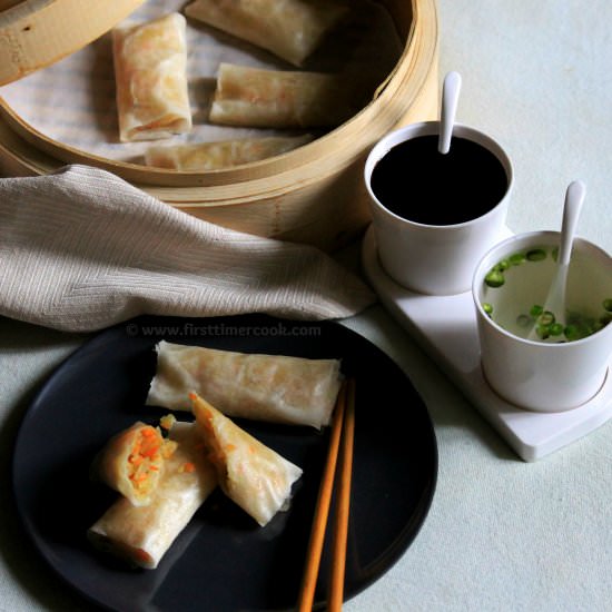 Steamed Spring Roll - Recipe photo by firsttimercook