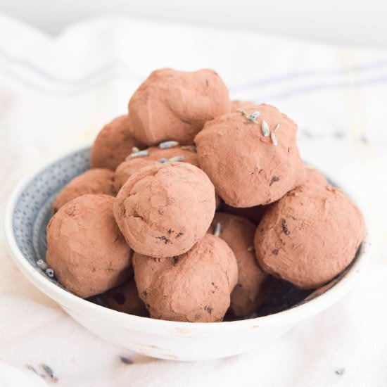 Lavender Chocolate Truffles - Recipe photo by sweetsundays