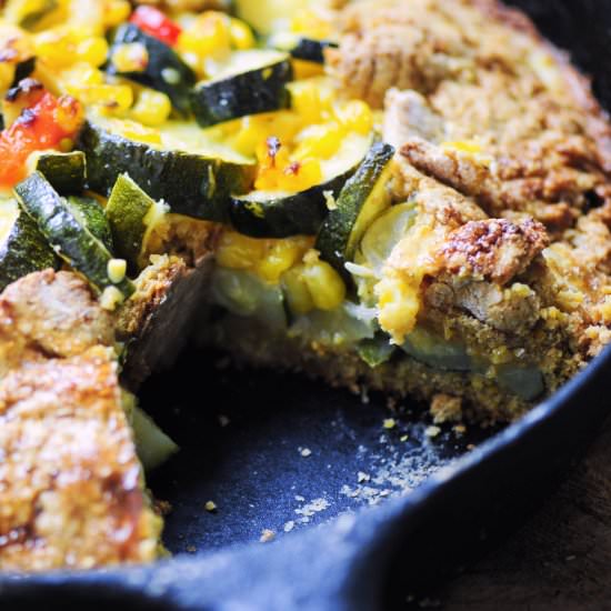 Gluten Free Calabacitas Galette - Recipe photo by moon and spoon and yum.