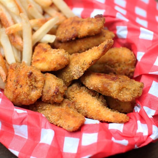 Cheesy Cornflake Crusted Chicken - Recipe photo by Sneaky Mommies