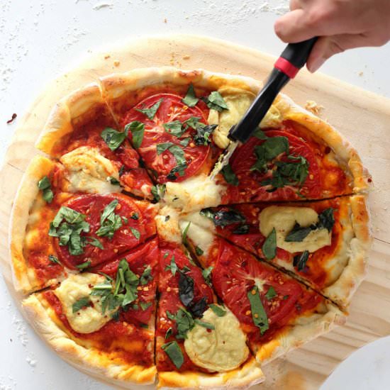 Vegan Margherita Pizza - Recipe photo by pasta-based