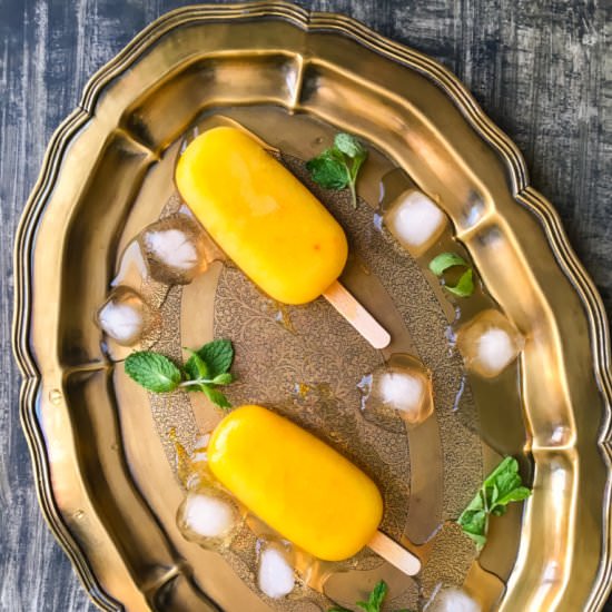 Mango Popsicles - Recipe photo by Ghezaeshiriin