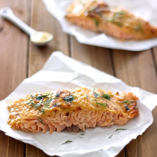 Mustard Dill Salmon - Recipe photo by FrostingandFettuccine
