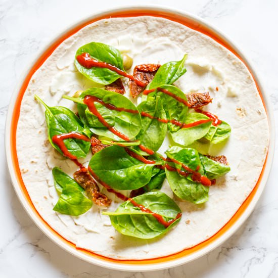 Vegan Air Fried Wrap - Recipe photo by planetveggie