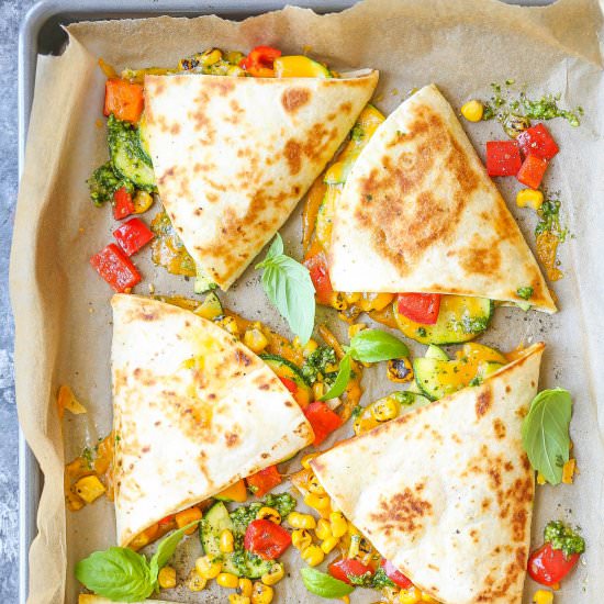 Zucchini Corn Quesadillas - Recipe photo by damndelicious