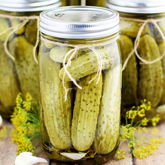 Canned Dill Pickles - Recipe photo by valyastasteofhome.com