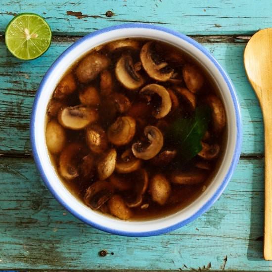 Mexican Mushroom Soup - Recipe photo by MexicanFoodJournal