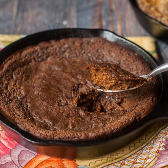 Low Carb Mini Skillet Choc Cake - Recipe photo by MyLifeCookbook