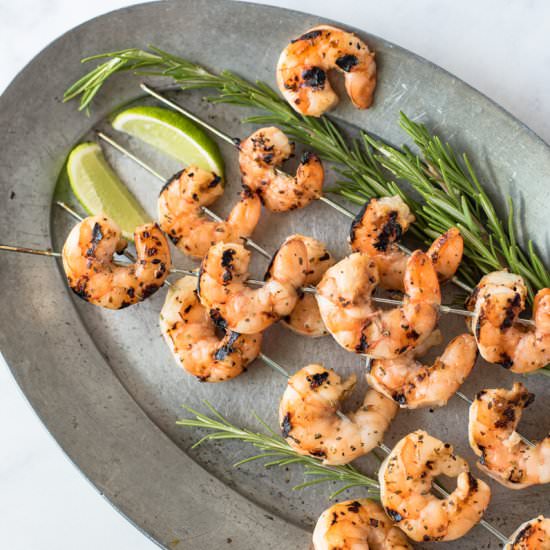 Grilled key lime shrimp - Recipe photo by culinaryginger