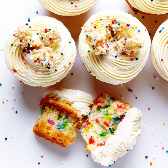 Vanilla Funfetti Cupcakes - Recipe photo by BiteMeMore