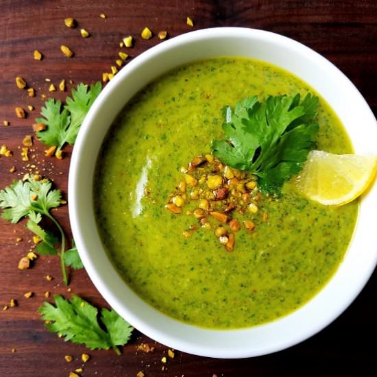 Cilantro Pistachio Pesto - Recipe photo by Give it Some Thyme