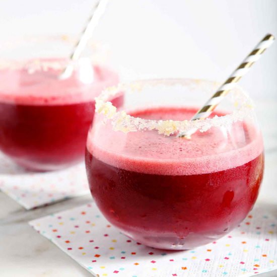 Cherry Lemonade Margaritas - Recipe photo by thespeckledpalate