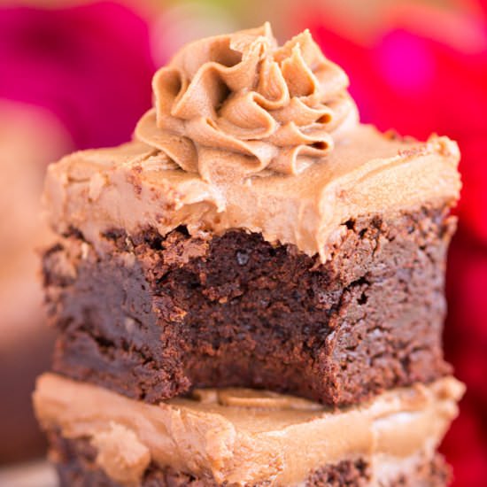 Nutella Brownies - Recipe photo by thegoldlininggirl
